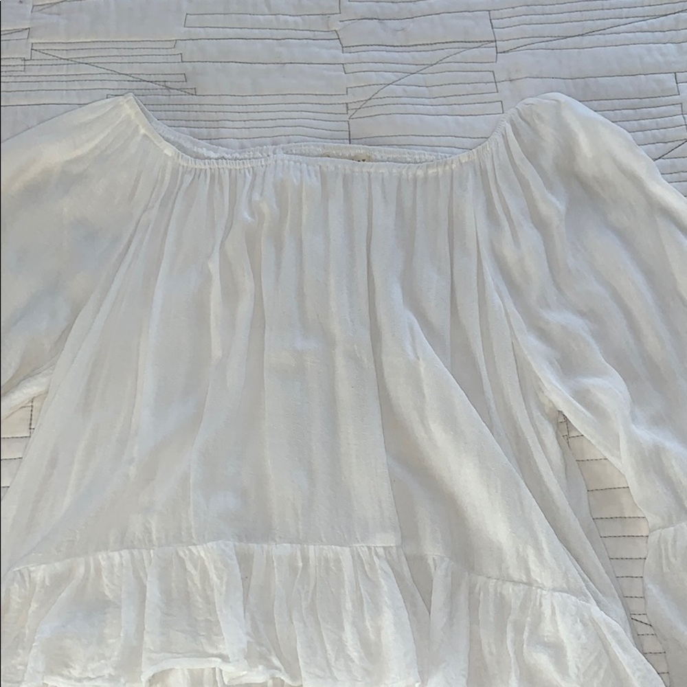White off the shoulder top